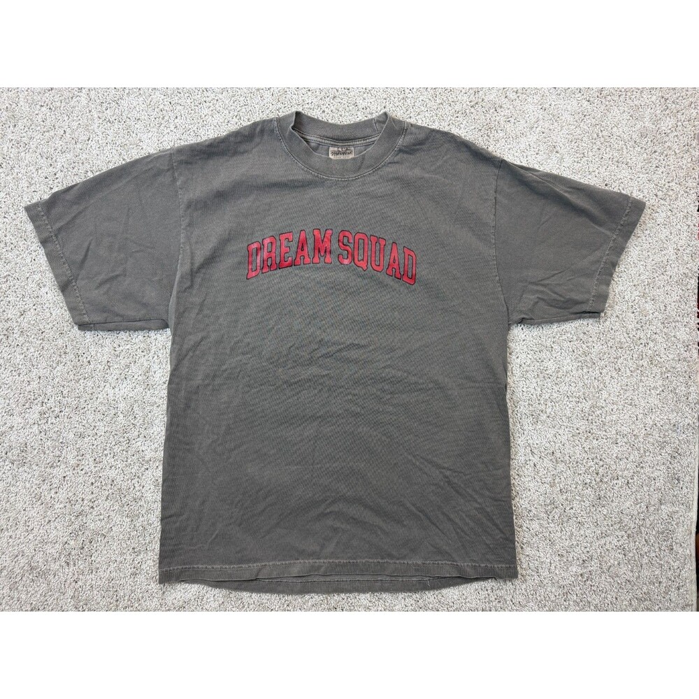 Shaka Wear Dream Squad T Shirt Mens Large Charcoal Garment Dye Streetwear Tee